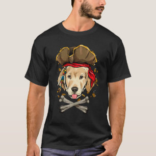 Labrador Retriever Hund Pirat Jolly Roger Flagge K T-Shirt