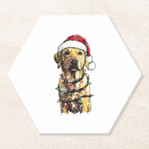 Labrador Retriever Hunde Baum Weihnachtspullover X Untersetzer