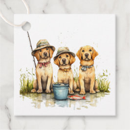Labrador Retriever Hunde Fischen Geschenkanhänger