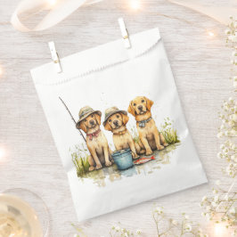 Labrador Retriever Hunde Fischen Geschenktütchen