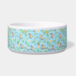 Labrador Retriever Hunde-Schüssel Frühlingsflorale Napf