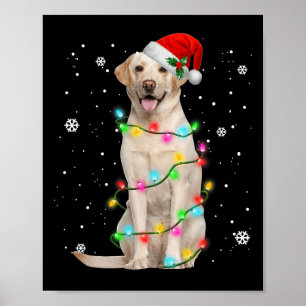 Labrador Retriever Hunde Tree Christmas Sweater Xm Poster