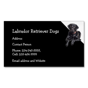 Labrador Retriever Hunde Züchter Pet Sitter Magnetische Visitenkarte