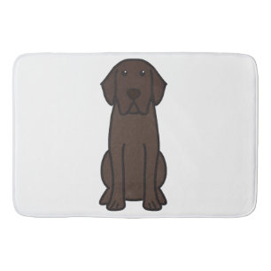 Labrador-Retriever-HundeCartoon Badematte