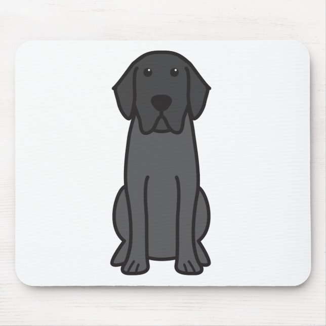 Labrador-Retriever-HundeCartoon Mousepad (Vorne)