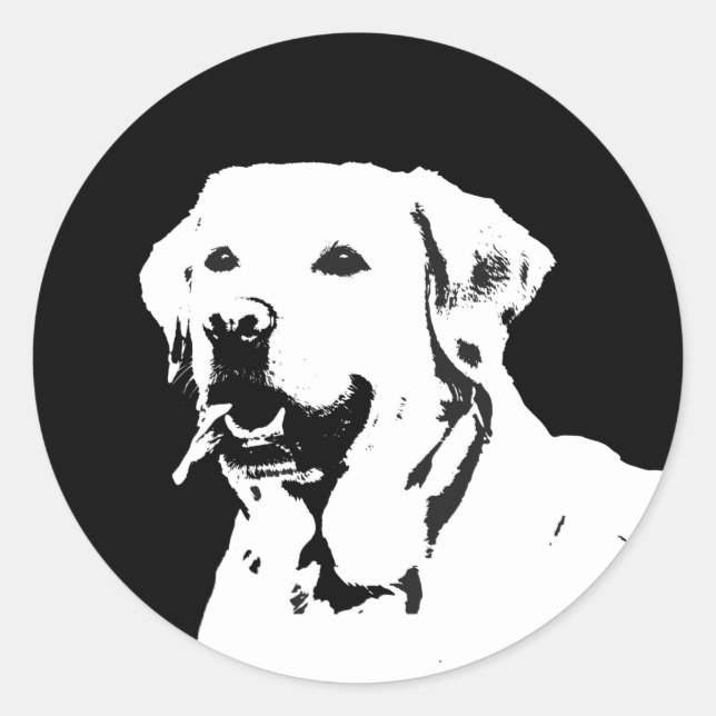 Labrador Retriever Hundeklecker-Umschlag Aufkleber (Vorderseite)