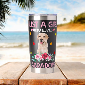 Labrador Retriever Hundeliebhaberin Nur Ein Mädche Thermobecher