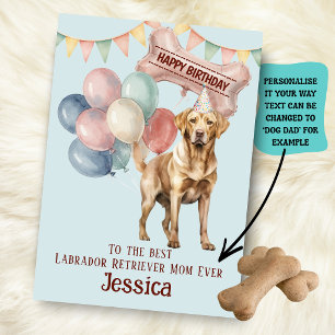 Labrador Retriever Hundemama/-papa Geburtstag  Karte