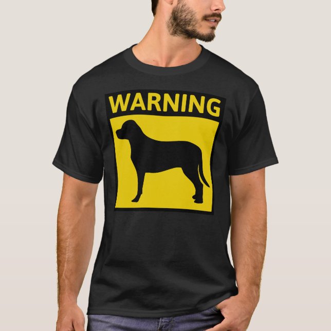 Labrador Retriever Hundeschwarnung T-Shirt (Vorderseite)