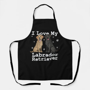 Labrador Retriever Hundeshirt I Liebe My P Schürze