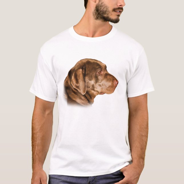 Labrador retriever-Hundet-shirt, kundengerecht T-Shirt (Vorderseite)
