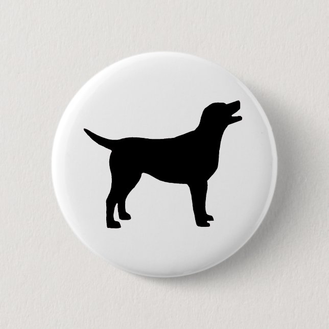Labrador retriever (im Schwarzen) Button (Vorderseite)