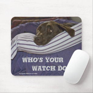 Labrador Retriever in Bed Mousepad