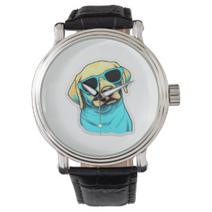Labrador Retriever in Cooler Sonnenbrille Classic Armbanduhr