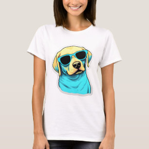 Labrador Retriever in Cooler Sonnenbrille Classic T-Shirt