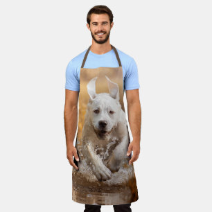 Labrador Retriever in der Schürze des Flusses