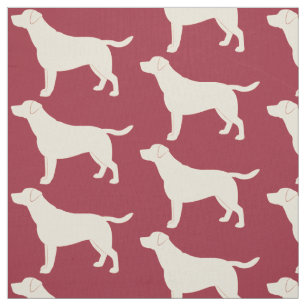 Labrador-Retriever in der Silhouette Stoff