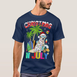 Labrador Retriever in der Weihnachtsmannmütze Weih T-Shirt