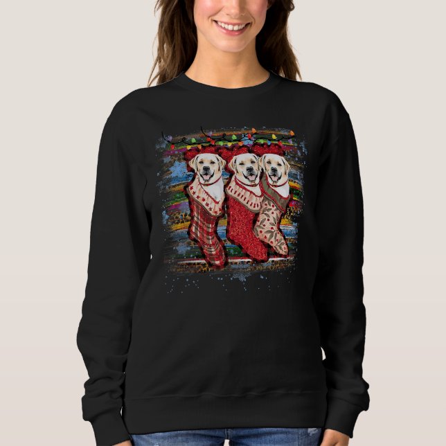Labrador Retriever in Socken Dock Sweatshirt (Vorderseite)