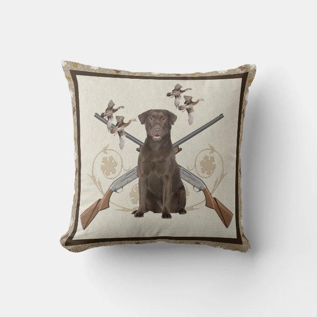 Labrador retriever-Jagden Kissen (Vorderseite)