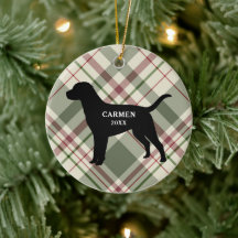 Labrador Retriever Kariert Weihnachtsschmuck