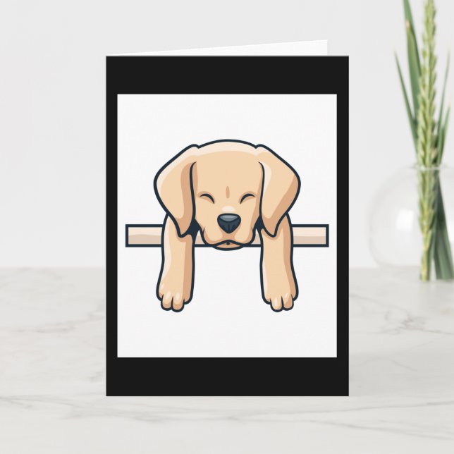 Labrador Retriever Karte (Vorderseite)