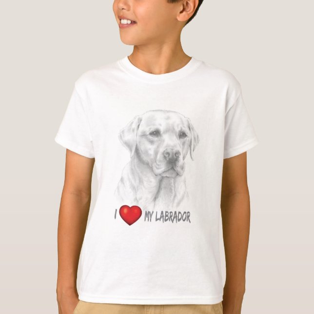 Labrador Retriever Kids T - Shirt (Vorderseite)
