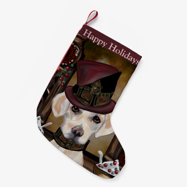 Labrador Retriever Kleiner Weihnachtsstrumpf (Vorderansicht (hängend))