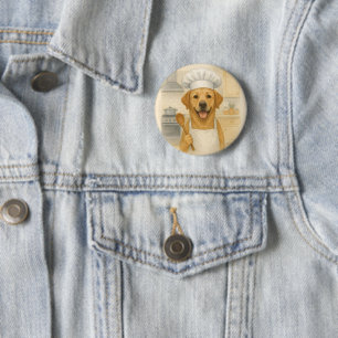 Labrador Retriever Koch Lustige Heimküche Button