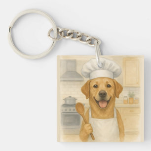 Labrador Retriever Koch Lustige Heimküche Schlüsselanhänger