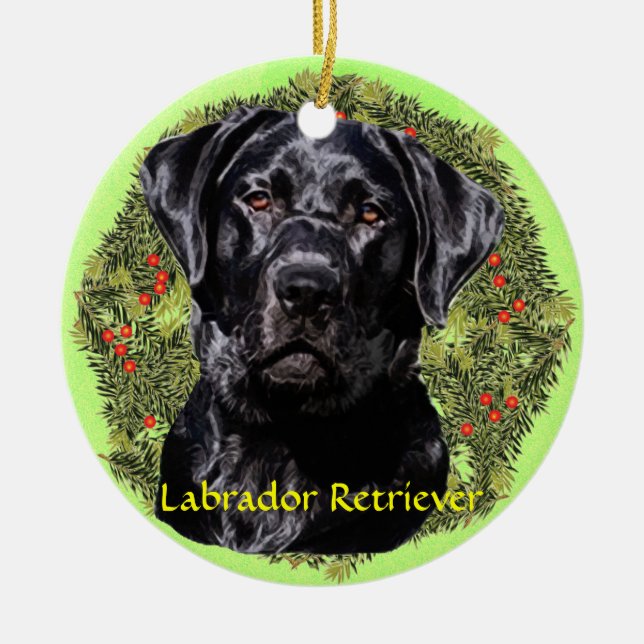 Labrador retriever-Kunst Keramikornament (Vorne)