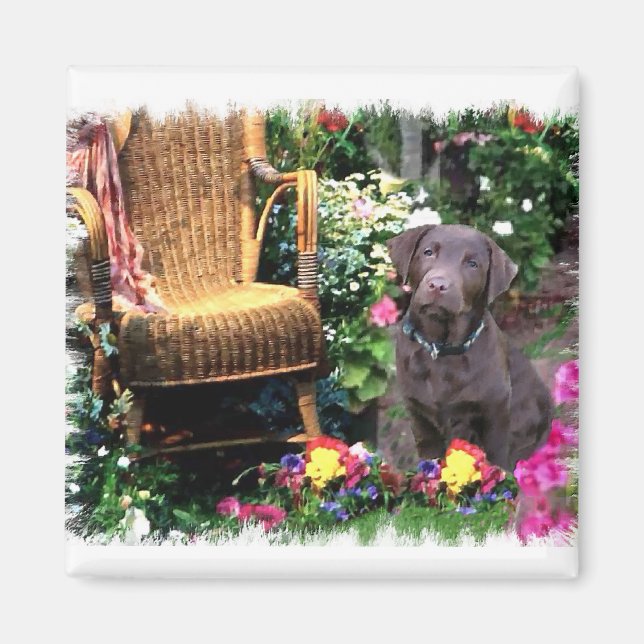 Labrador Retriever Kunstgeschenke Magnet (Vorne)