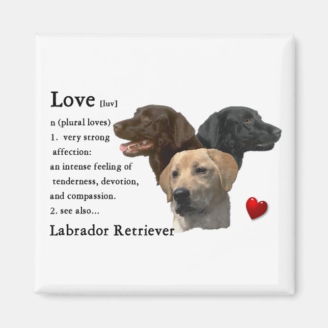 Labrador Retriever Kunstgeschenke Magnet (Vorne)