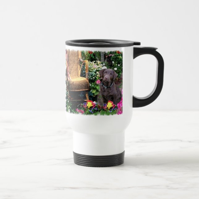 Labrador Retriever Kunstgeschenke Reisebecher (Rechts)
