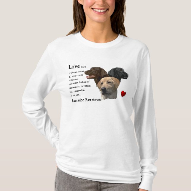 Labrador Retriever Kunstgeschenke T-Shirt (Vorderseite)
