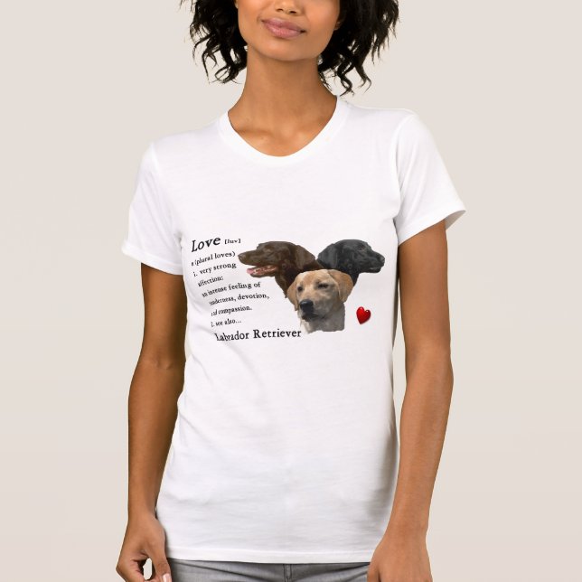 Labrador Retriever Kunstgeschenke T-Shirt (Vorderseite)