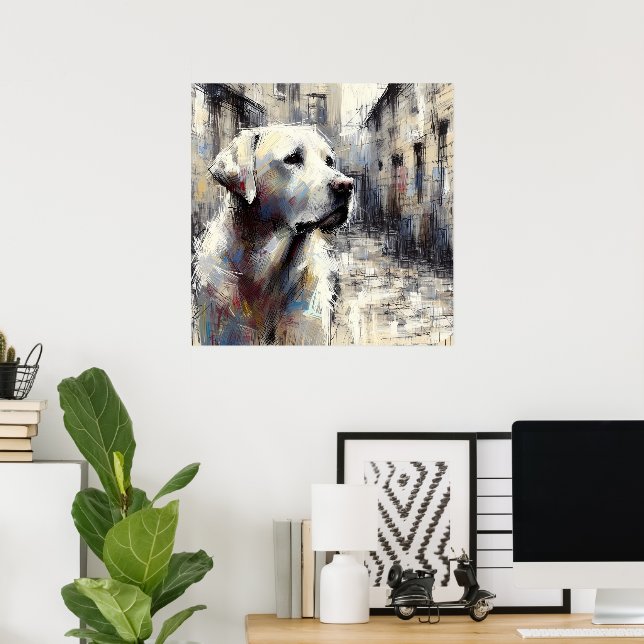 Labrador Retriever Kunstposter Poster (Heimbüro)