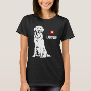 Labrador Retriever Labrador Männer Frauen Hund Lov T-Shirt