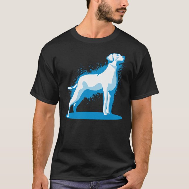 Labrador Retriever Labrador Paint Splashes T-Shirt (Vorderseite)