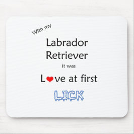 Labrador Retriever Lick Design Mousepad