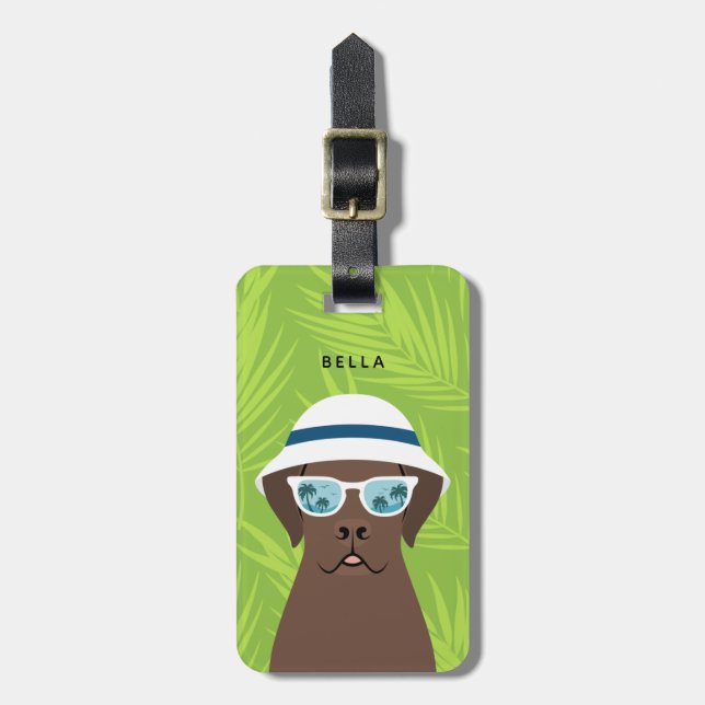 Labrador Retriever Luggage Tags Gepäckanhänger (Vorderseite vertikal)