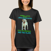 Labrador Retriever Lustiges Tierliebhaber-Shirt Mä