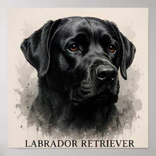 Labrador Retriever Luxus-Hundefreunde-Kollektion Poster