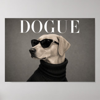 Labrador Retriever Luxus-Mode-Hunde-Kunstprint Poster