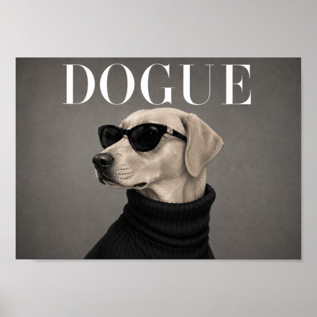Labrador Retriever Luxus-Mode-Hunde-Kunstprint Poster (Vorne)