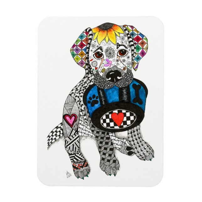 Labrador Retriever Magnet 3"x4" (Vertikal)