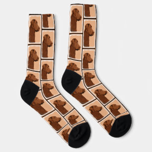 Labrador Retriever Malerei Schokolade Labrador Hun Socken