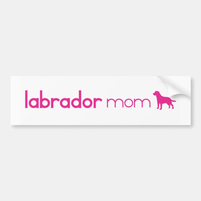 Labrador-Retriever-Mama Autoaufkleber (Vorne)