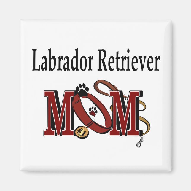Labrador Retriever MAMA Geschenke Magnet (Vorne)