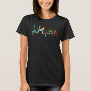 Labrador Retriever Mama Papa Herzschlag Tie Dye Hu T-Shirt
